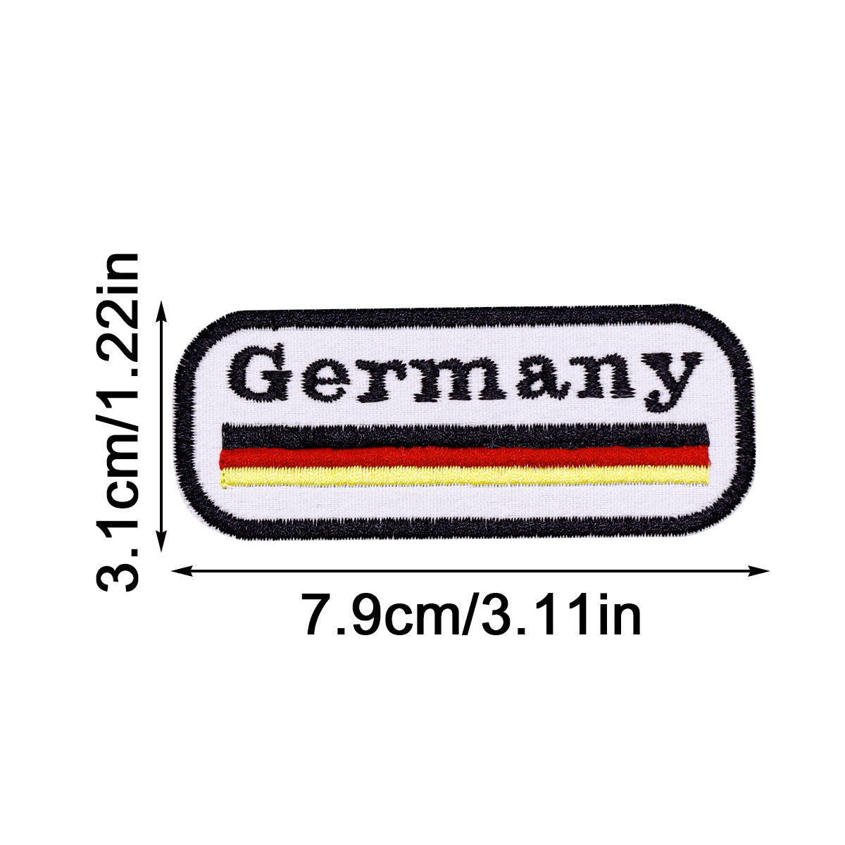 Wholesale Flower cloth patch no-sew German epaulette patch